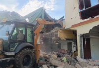 the centre of crime demolished the show must go on